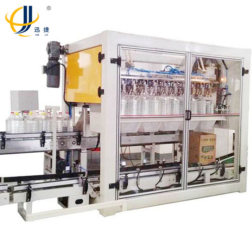 迅捷油桶自動裝箱機做的這么不可思議！